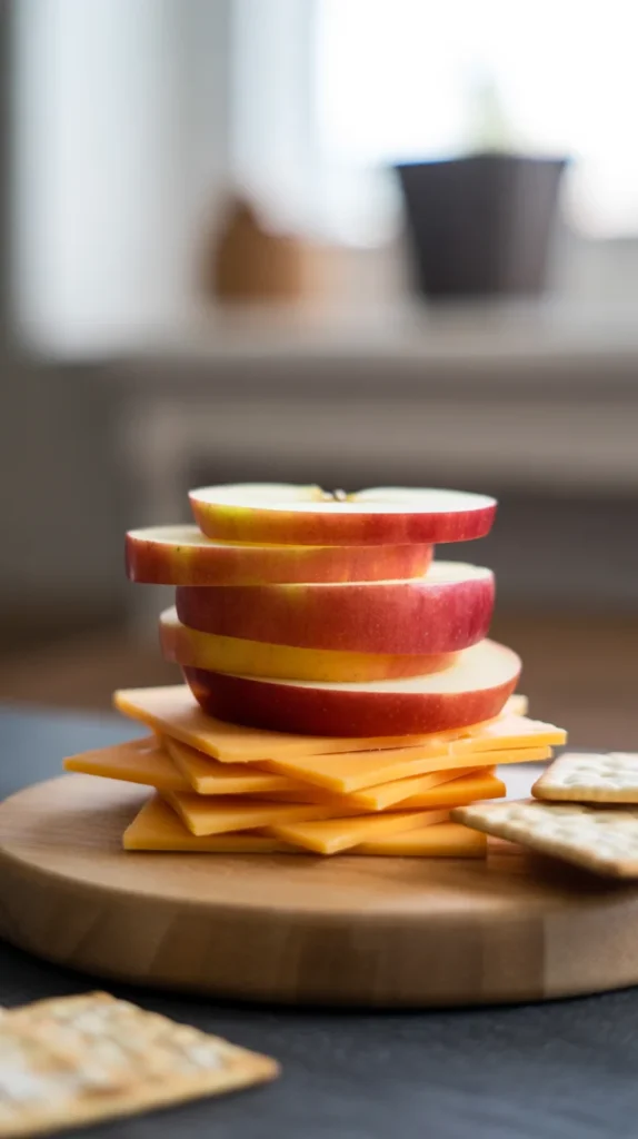 Apple Cheddar Stack Board