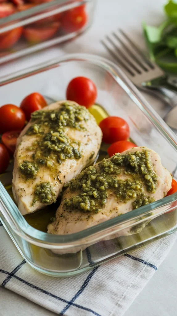 Creamy Pesto Chicken Bake