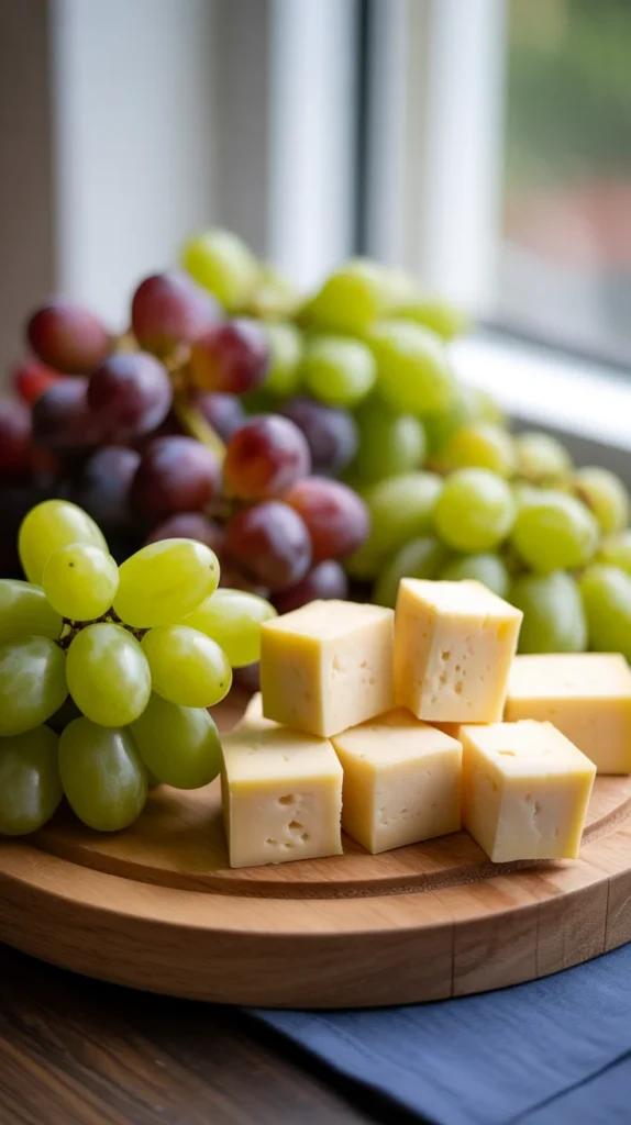 Grape and Cheese Bite Board