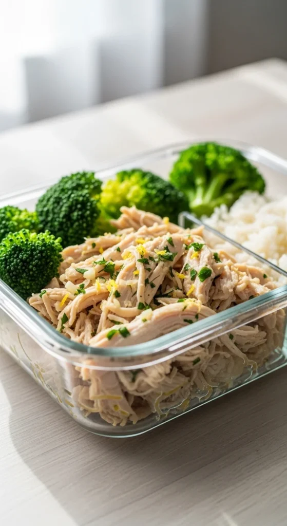 Slow Cooker Lemon Garlic Chicken