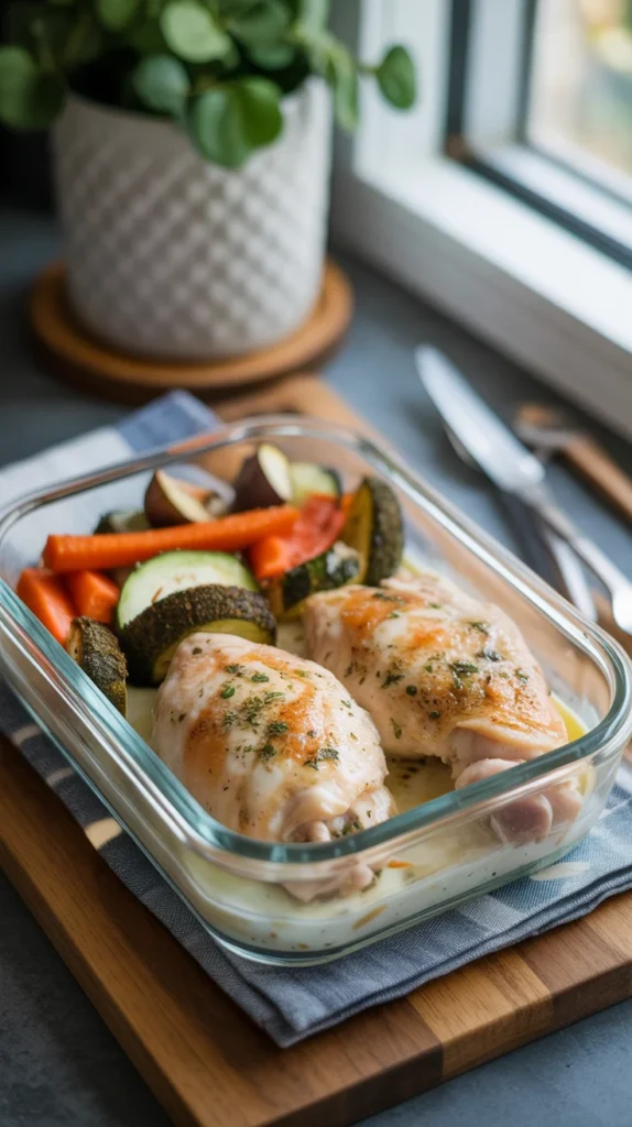 Yogurt-Marinated Baked Chicken Thighs