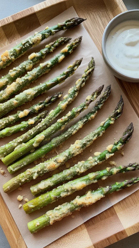 Baked Parmesan Asparagus Fries