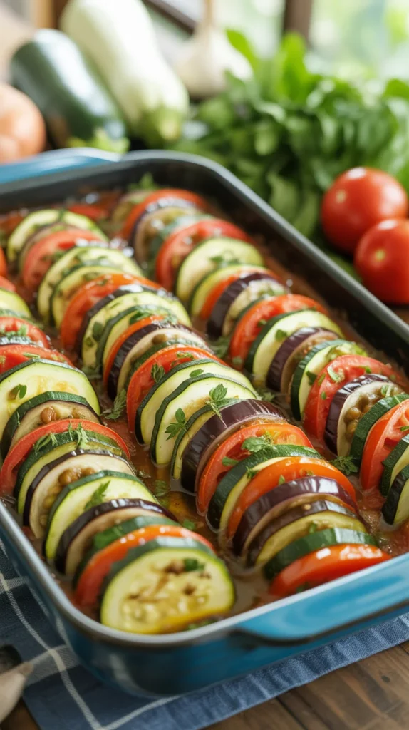 Baked Ratatouille Vegetable Casserole