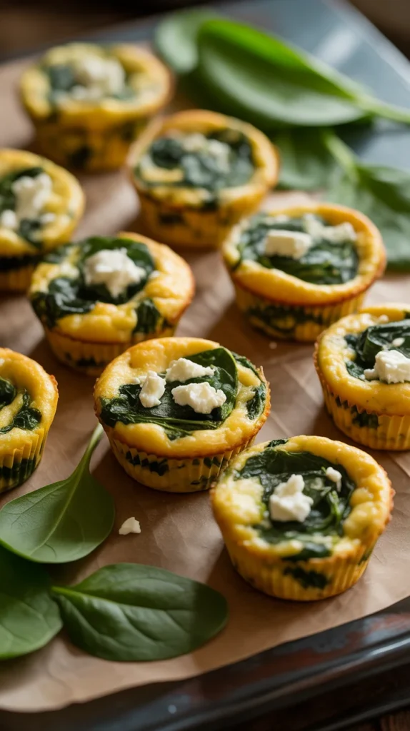 Baked Spinach and Feta Egg Muffins