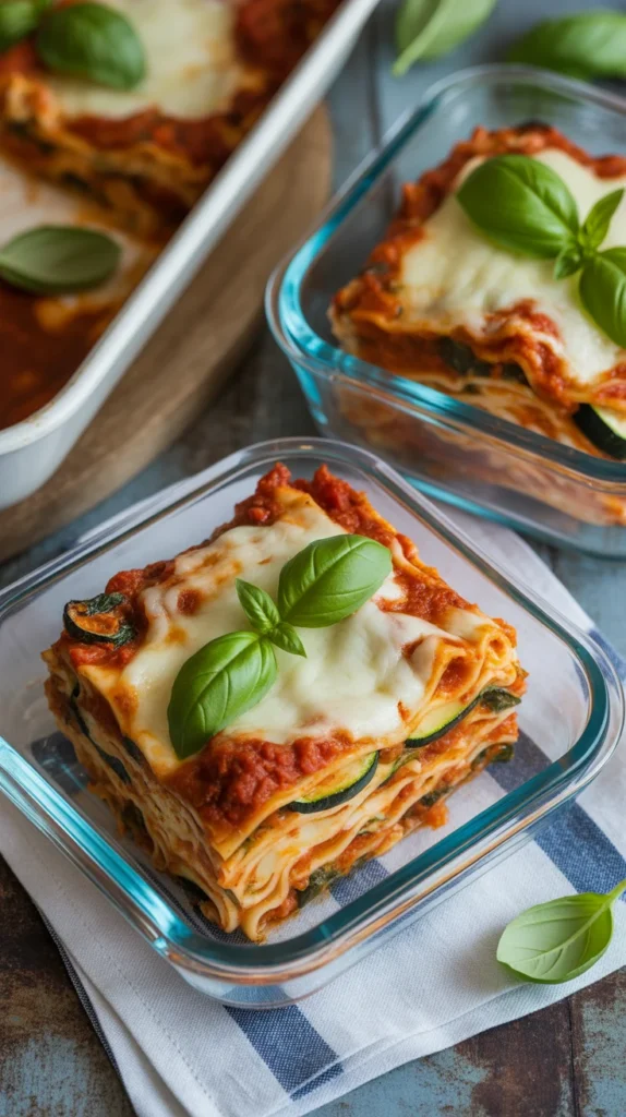 Baked Vegetable Lasagna Squares