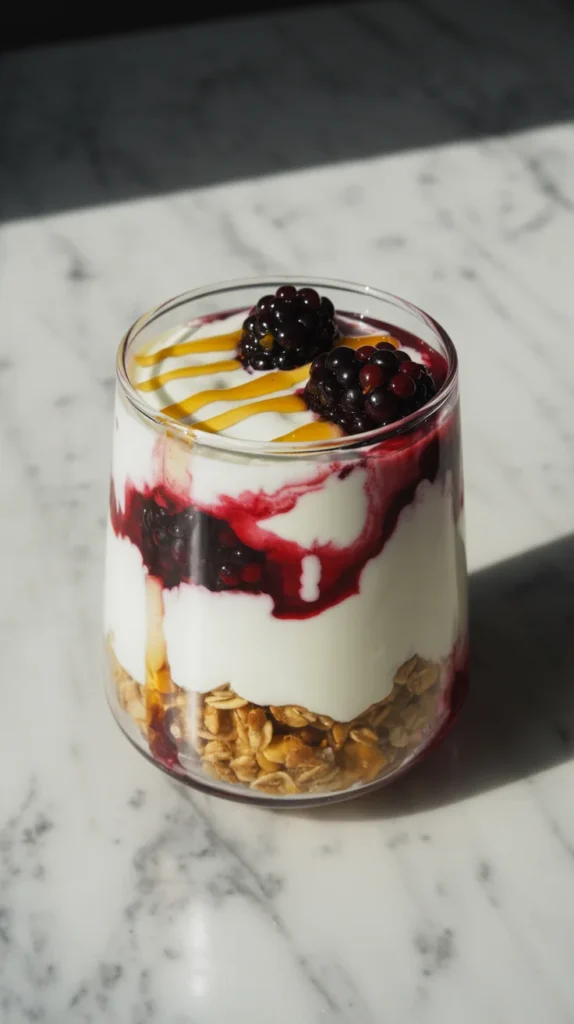 Blackberry Honey Parfait