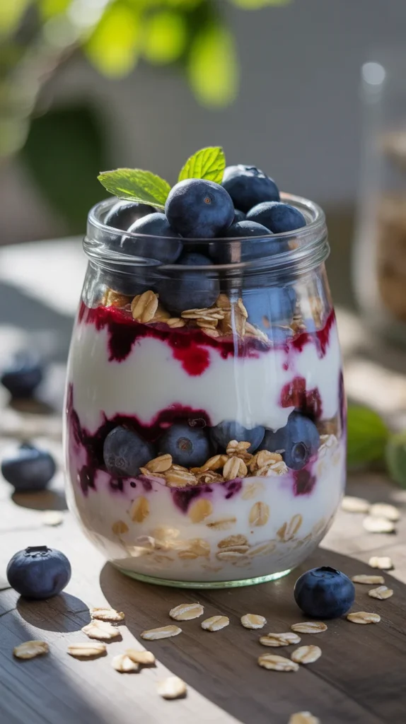 Blueberry Oat Parfait