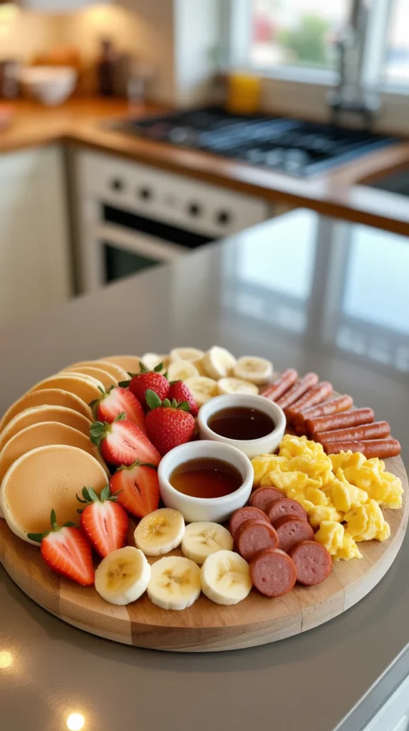 Breakfast for Dinner Kids Charcuterie Board