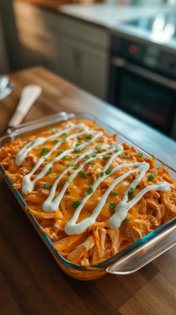 Buffalo Chicken Casserole