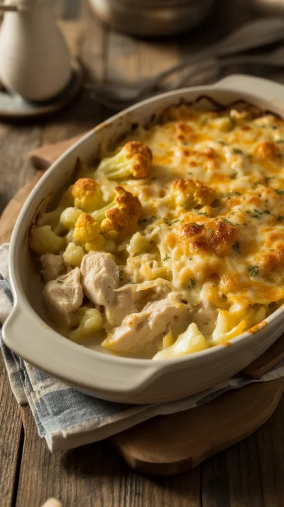 Cauliflower Chicken Bake