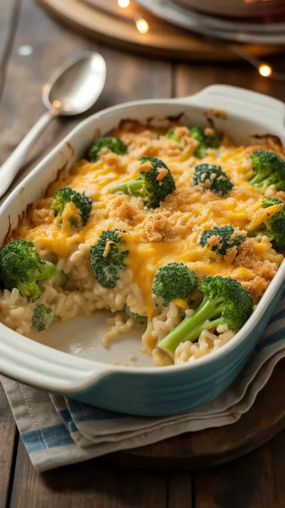 Cheesy Broccoli Rice Casserole