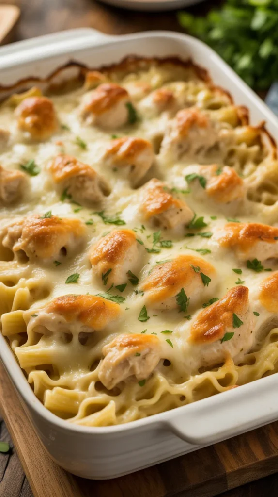 Chicken Alfredo Casserole