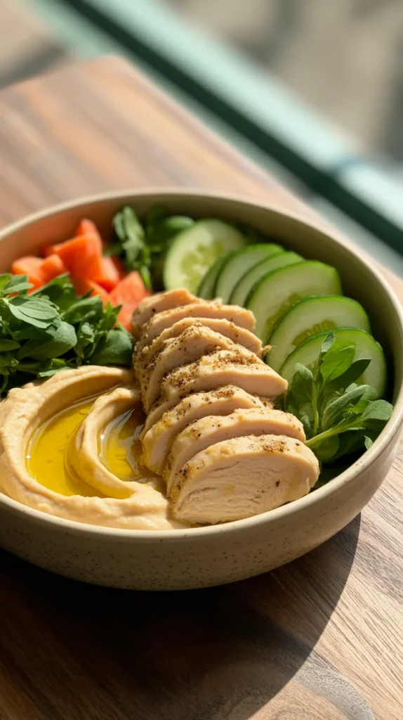Chicken Hummus Bowl