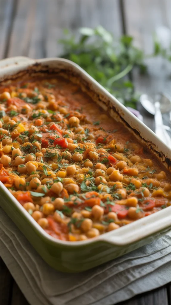 Chickpea Veggie Bake