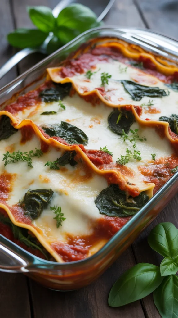 Classic Vegetarian Lasagna Casserole
