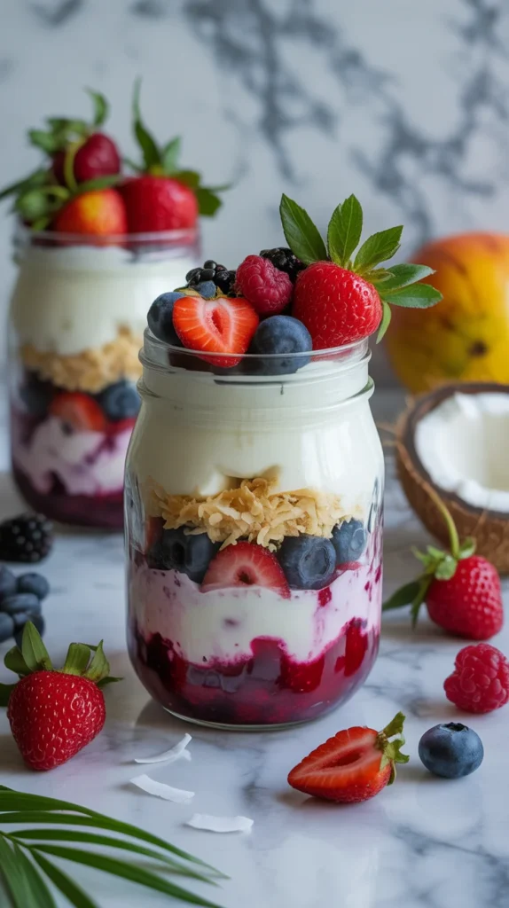 Coconut Berry Parfait