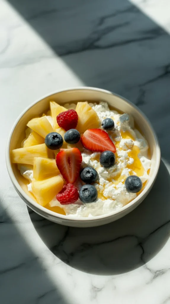 Cottage Cheese Fruit Bowl