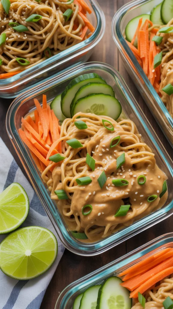 Creamy Peanut Noodle Meal Prep
