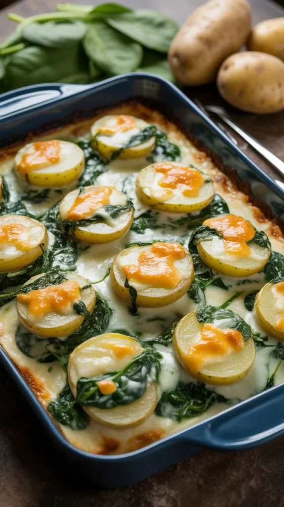 Creamy Potato and Spinach Casserole