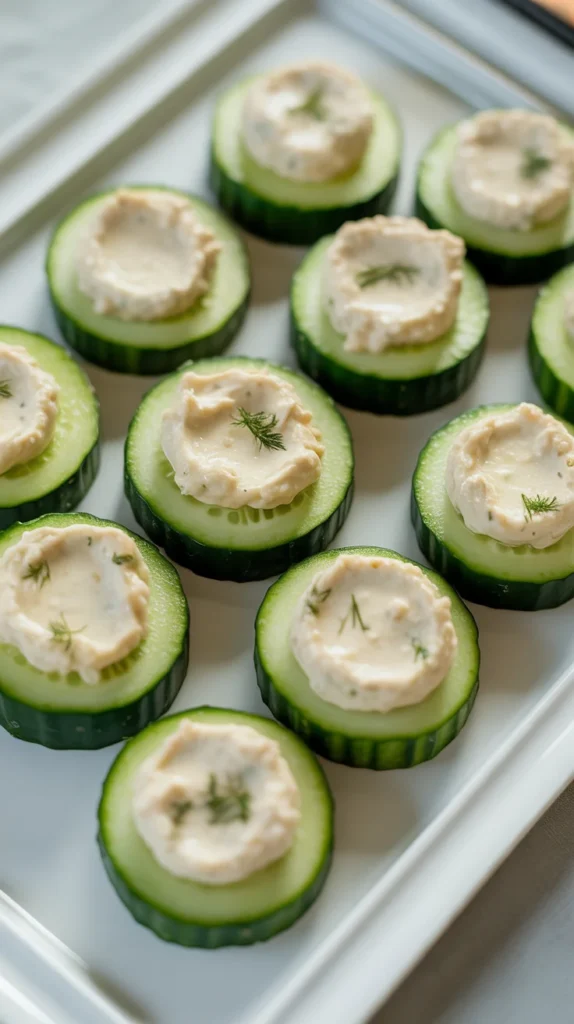 Cucumber Cream Cheese Bites