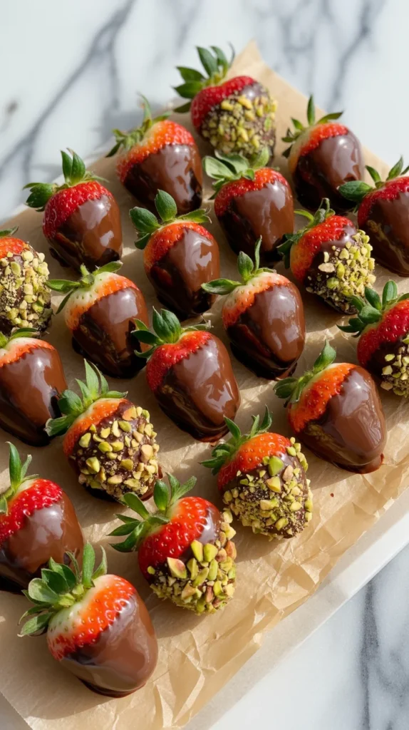Dark Chocolate Strawberries