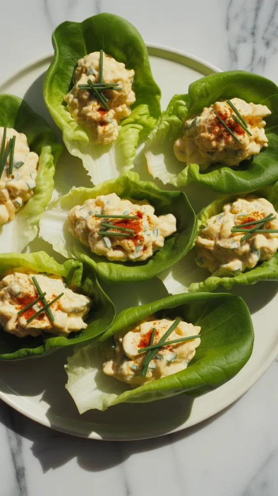 Egg Salad Lettuce Cups