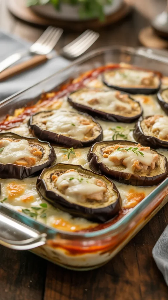 Eggplant Chicken Bake