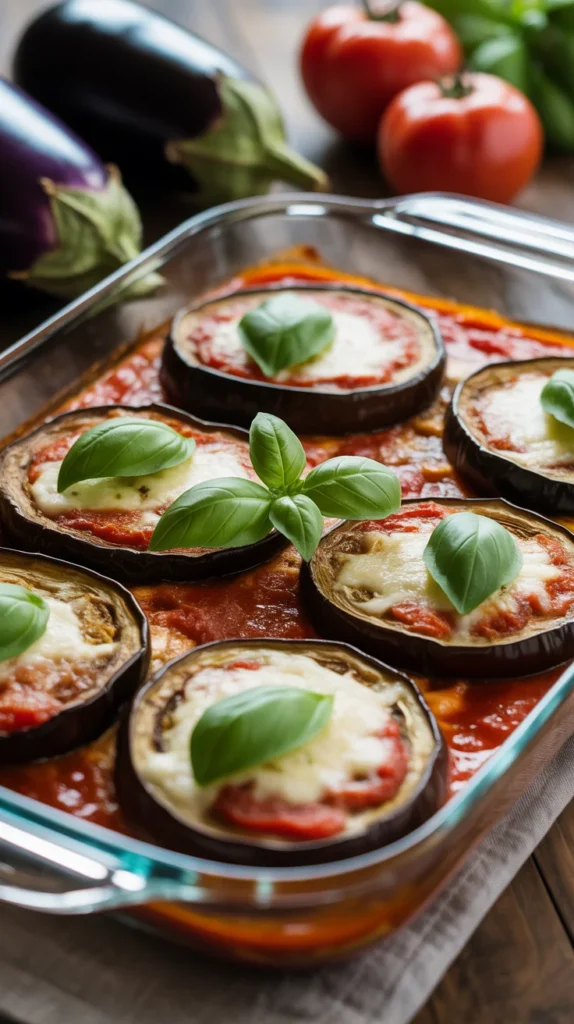 Eggplant Tomato Parmesan Casserole