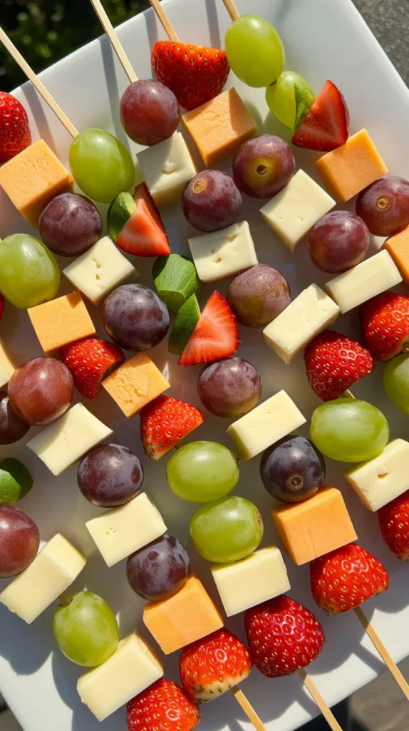 Fruit Cheese Skewers