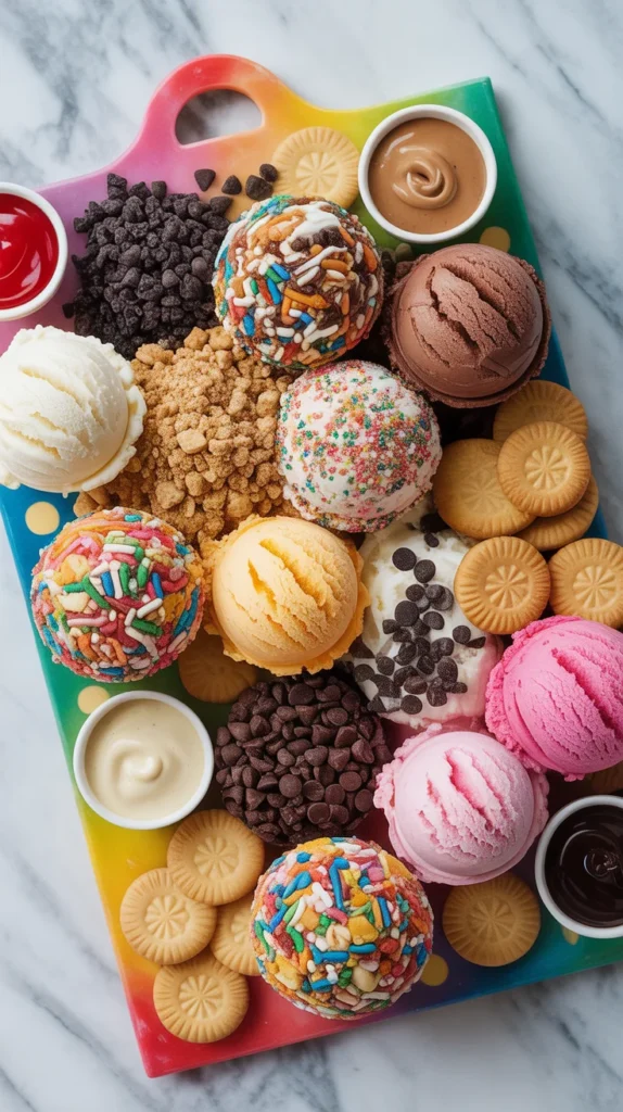 Ice Cream Toppings Board