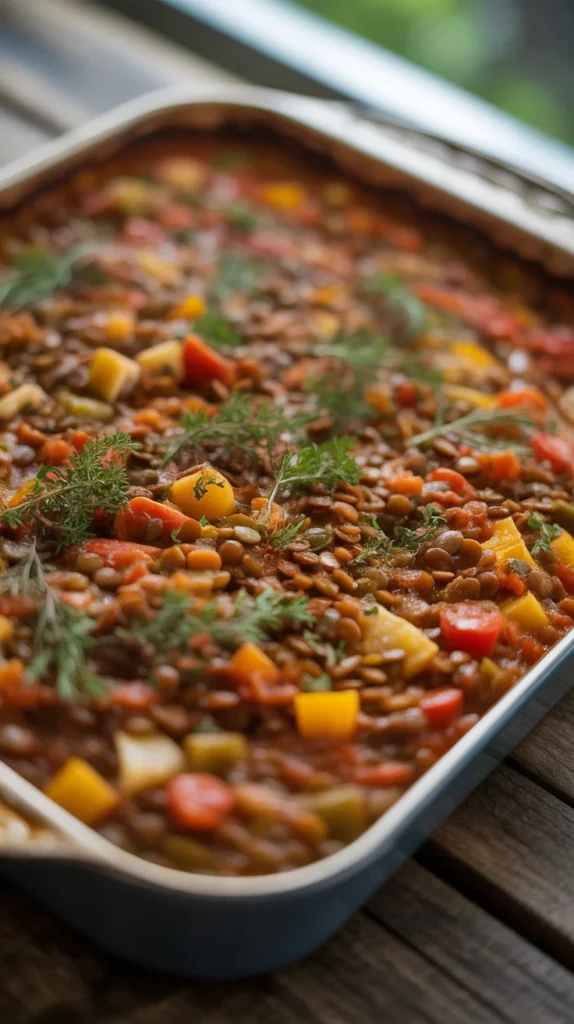 Lentil Veggie Bake