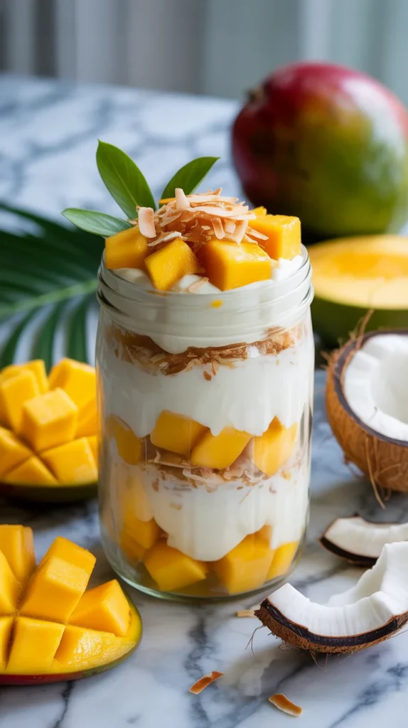 Mango Coconut Parfait