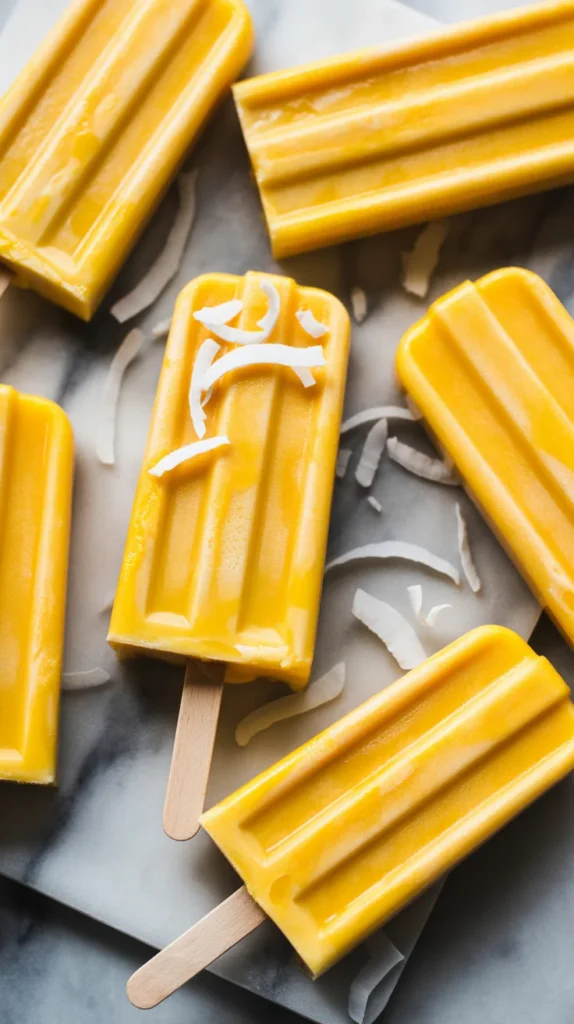 Mango Coconut Pops