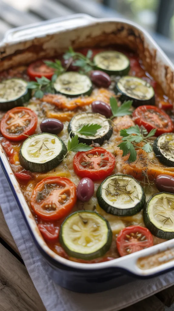 Mediterranean Veggie Bake
