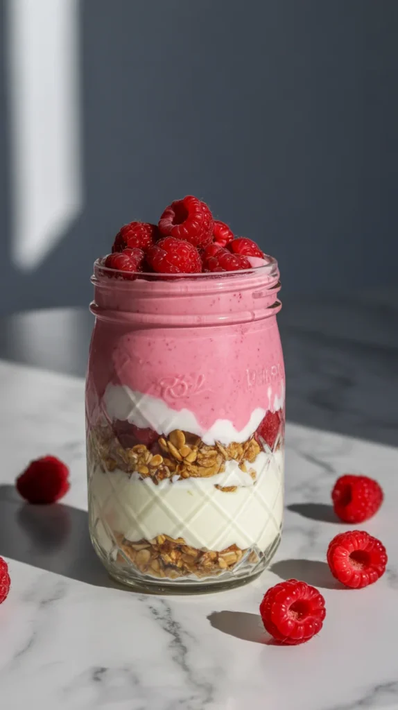 Raspberry Vanilla Yogurt Parfait