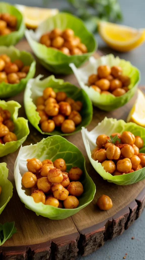 Roasted Chickpea Crunch Cups