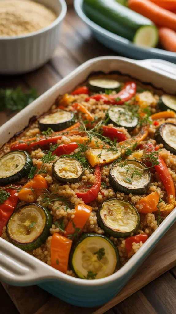 Roasted Vegetable Quinoa Casserole