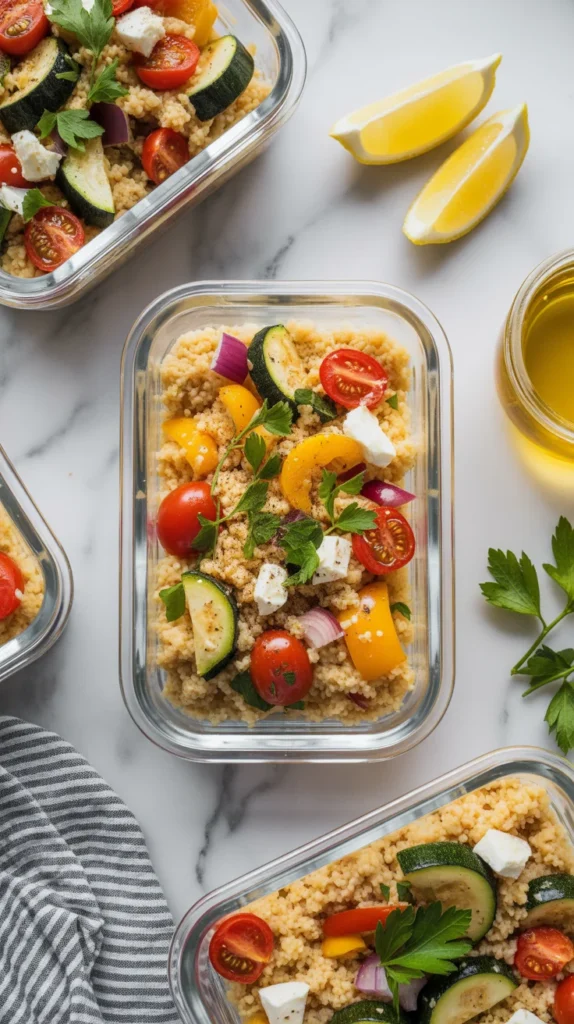 Roasted Veggie Couscous Prep