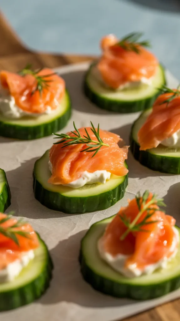 Salmon Cucumber Bites