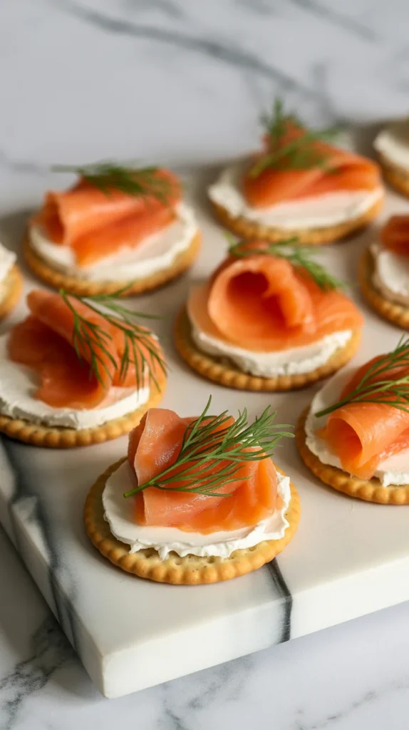 Smoked Salmon Crackers