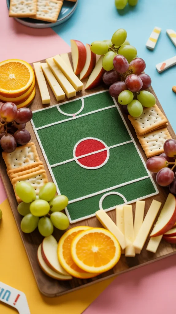 Sports Star Energy Kids Charcuterie Board