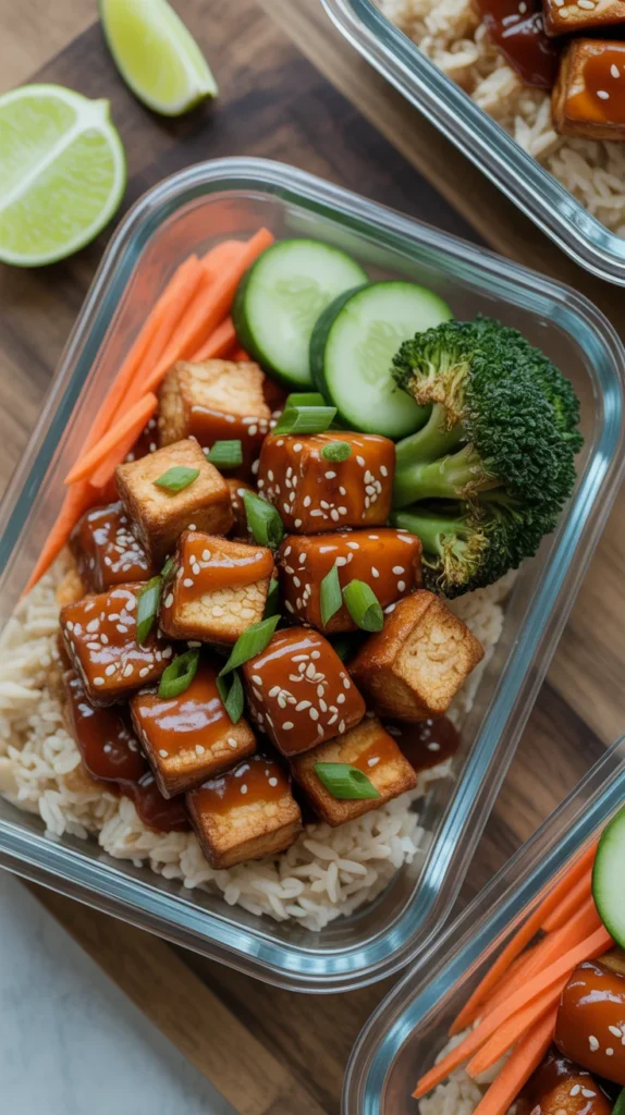 Sweet Chili Tofu Meal Prep Bowls