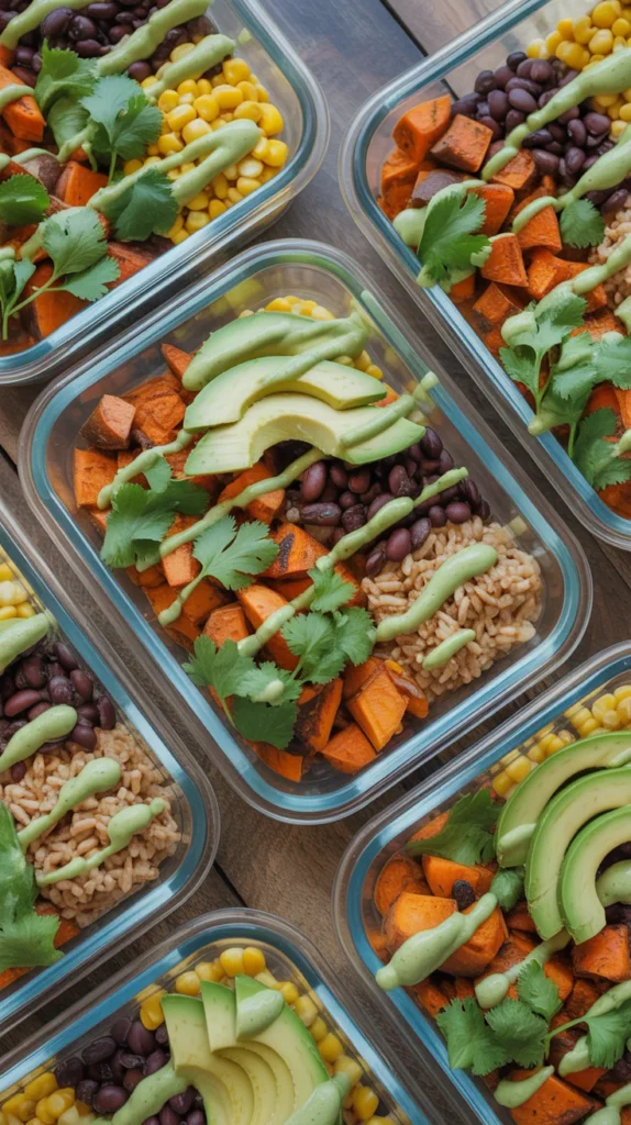 Sweet Potato and Black Bean Burrito Bowls