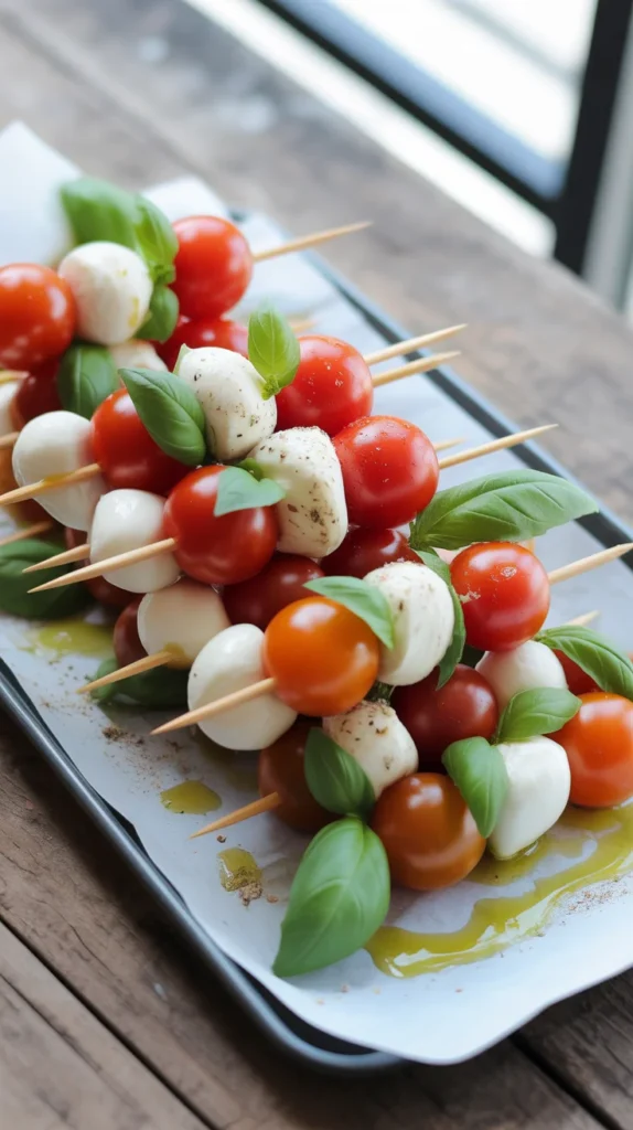 Tomato Mozzarella Skewers