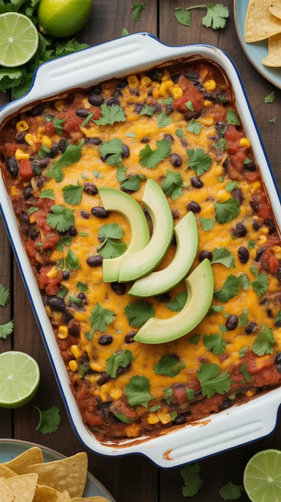 Vegetarian Mexican Bean Casserole