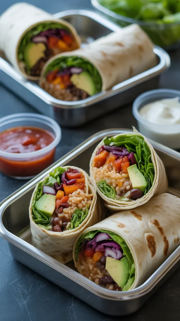 Veggie-Packed Burrito Wrap Prep