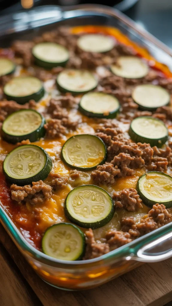 Zucchini Beef Bake