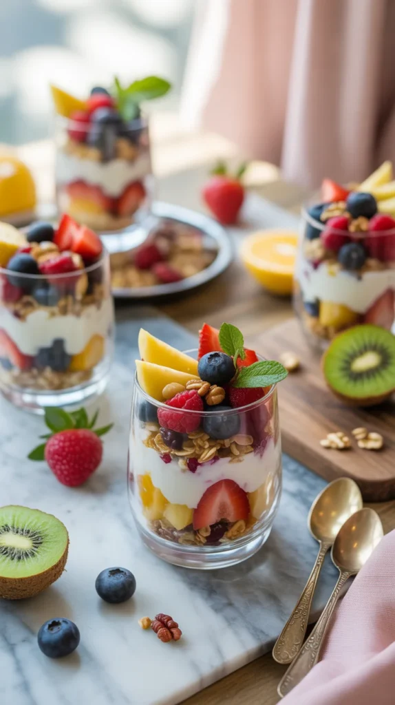 healthy breakfast parfaits